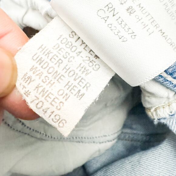 Mother Superior High Waisted Hiker Hover Undone On My Knes Denim Jeans Size 24 - Picture 7 of 9